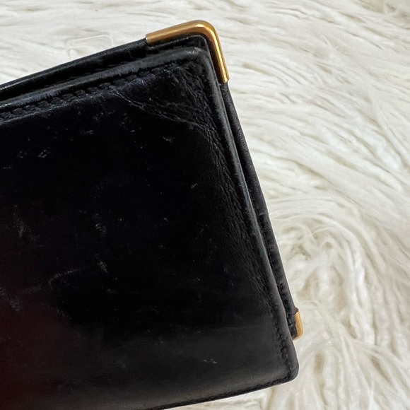 Dunhill Black Bifold Leather Compact Wallet - Picture 3 of 14